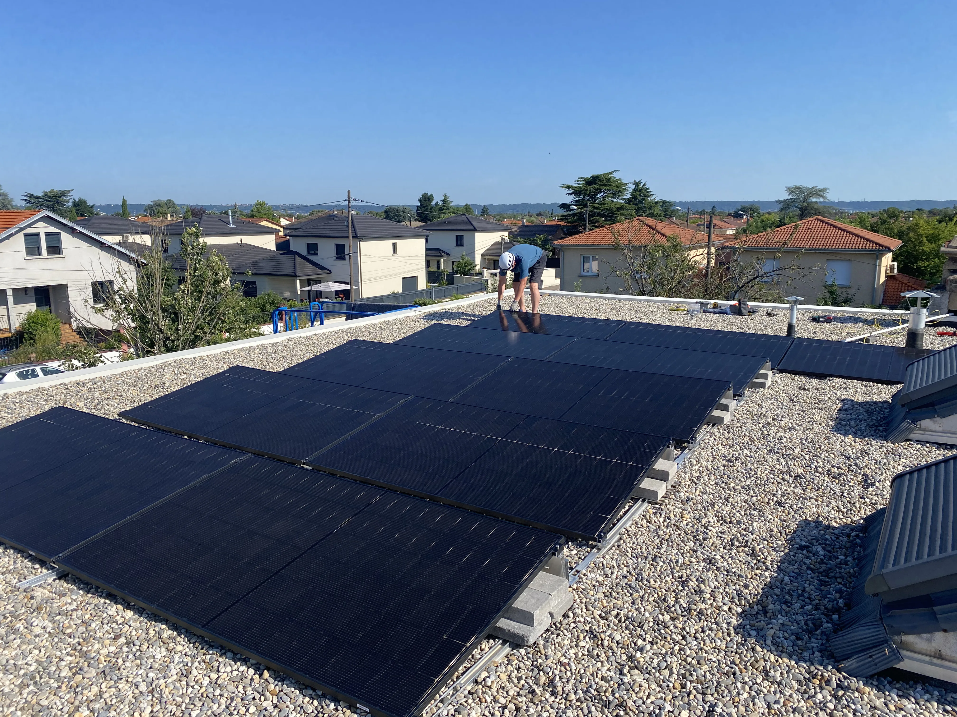 Installation de panneaux solaires résidentielle