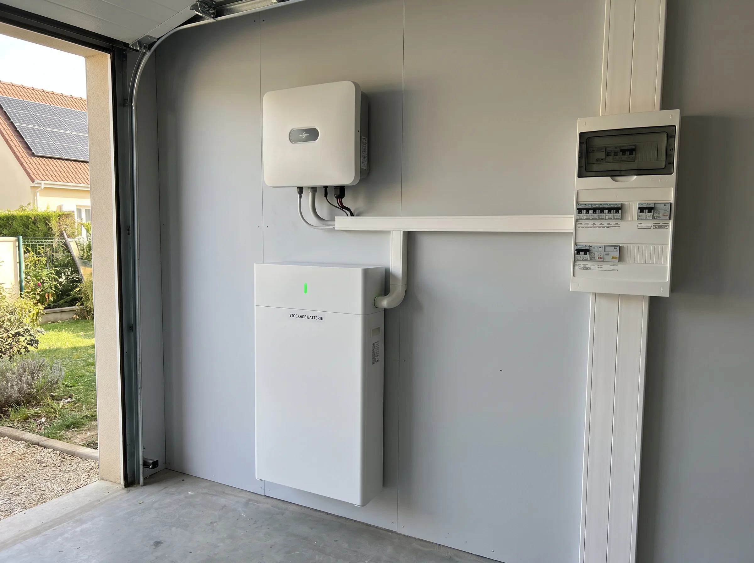 Installation de batteries solaires pour le stockage d’énergie à domicile