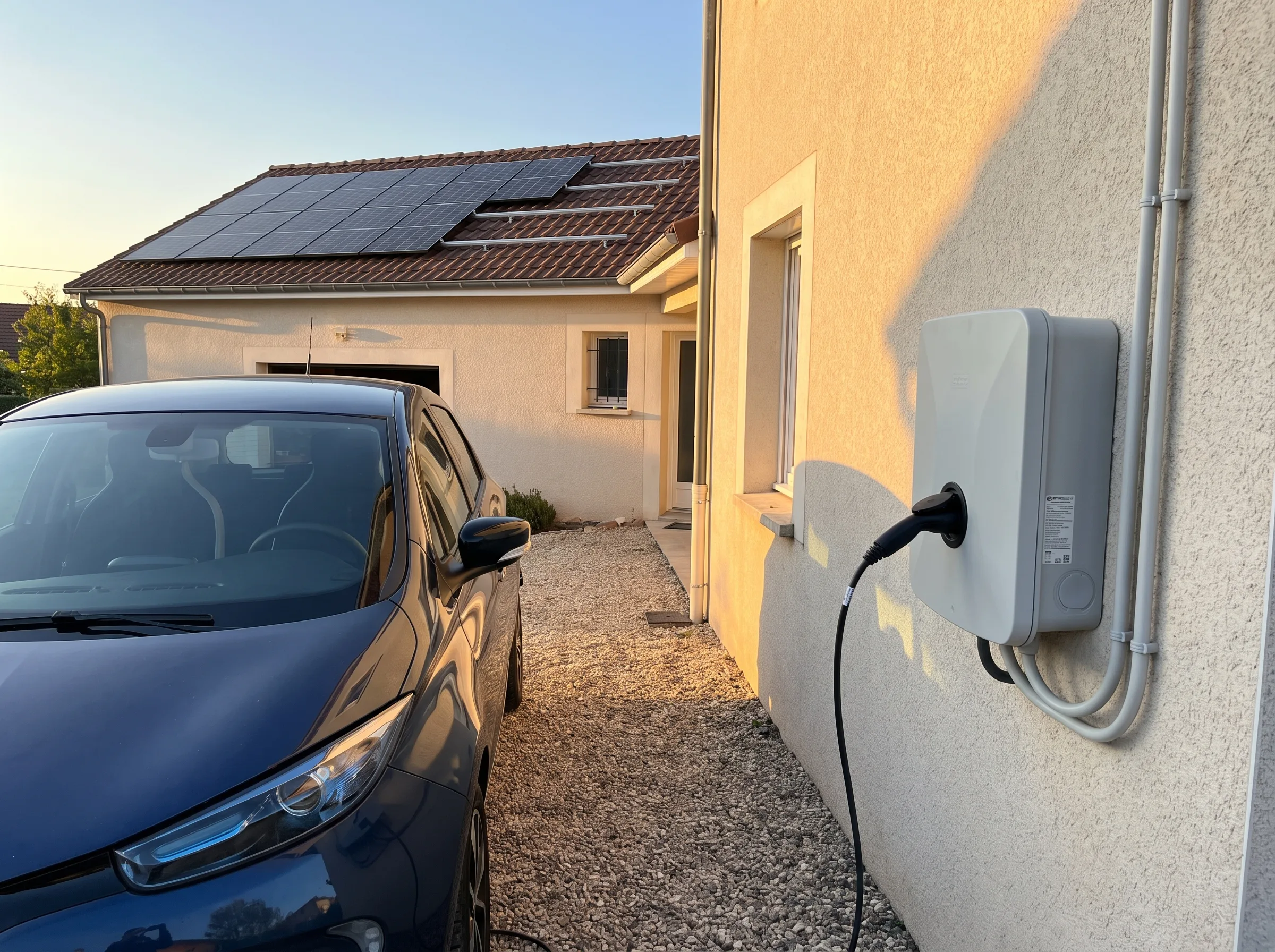 Couplage photovoltaïque et borne de recharge