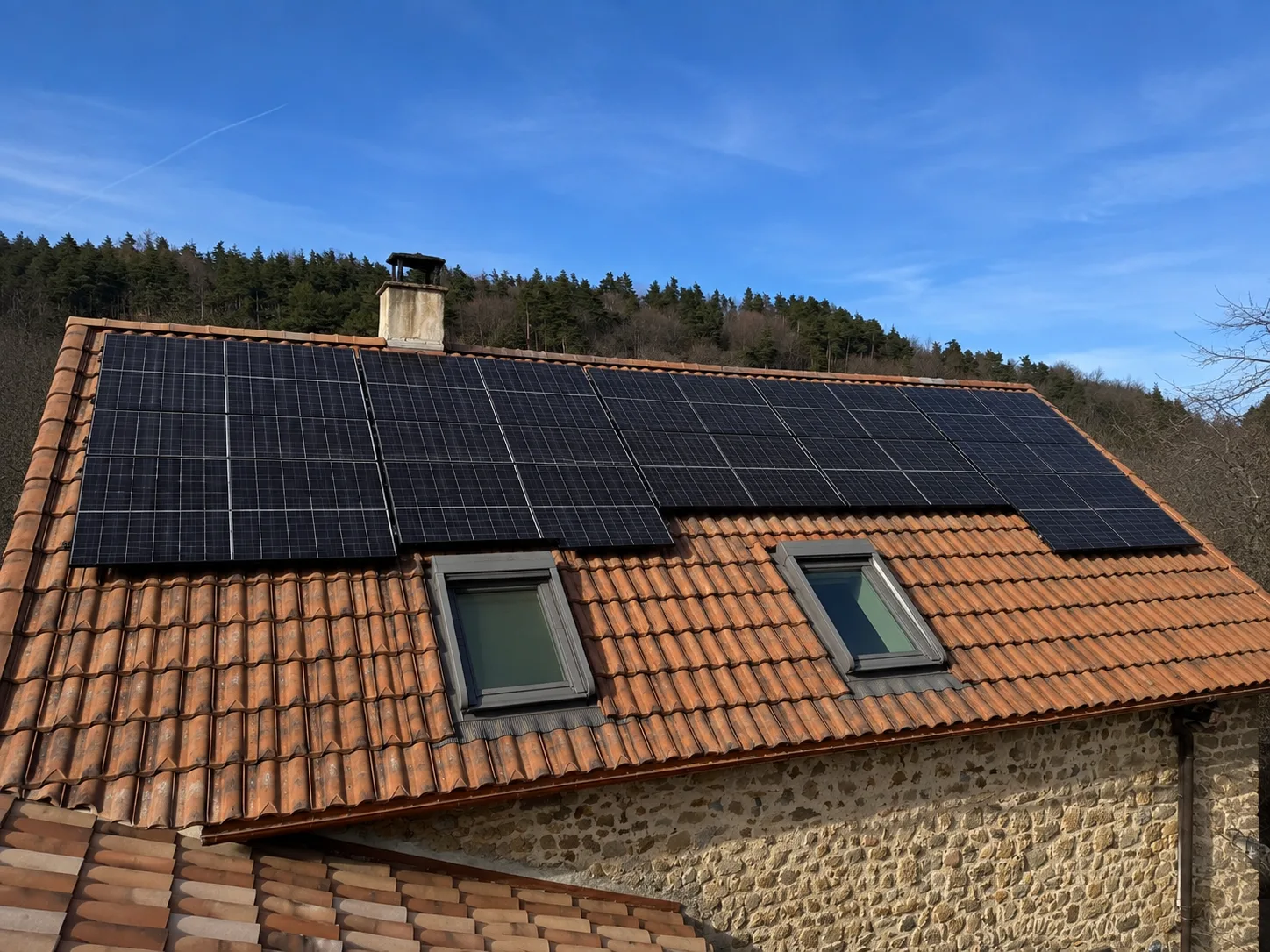 Installation de panneaux solaires