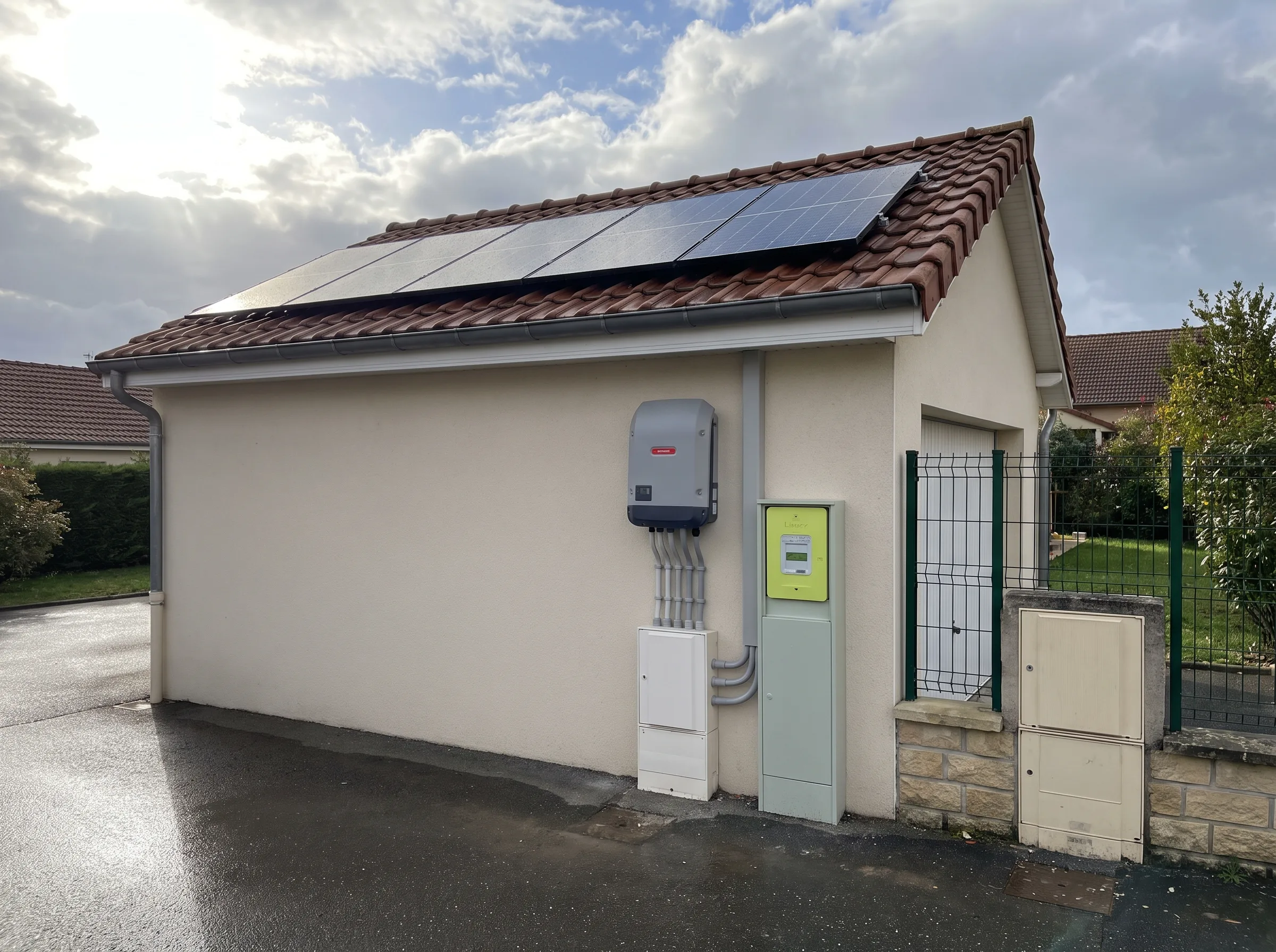 Installation de panneaux photovoltaïques sur toiture inclinée